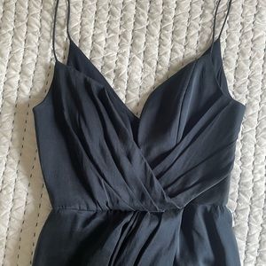 Navy silk Zimmerman long midi formal dress - size 0